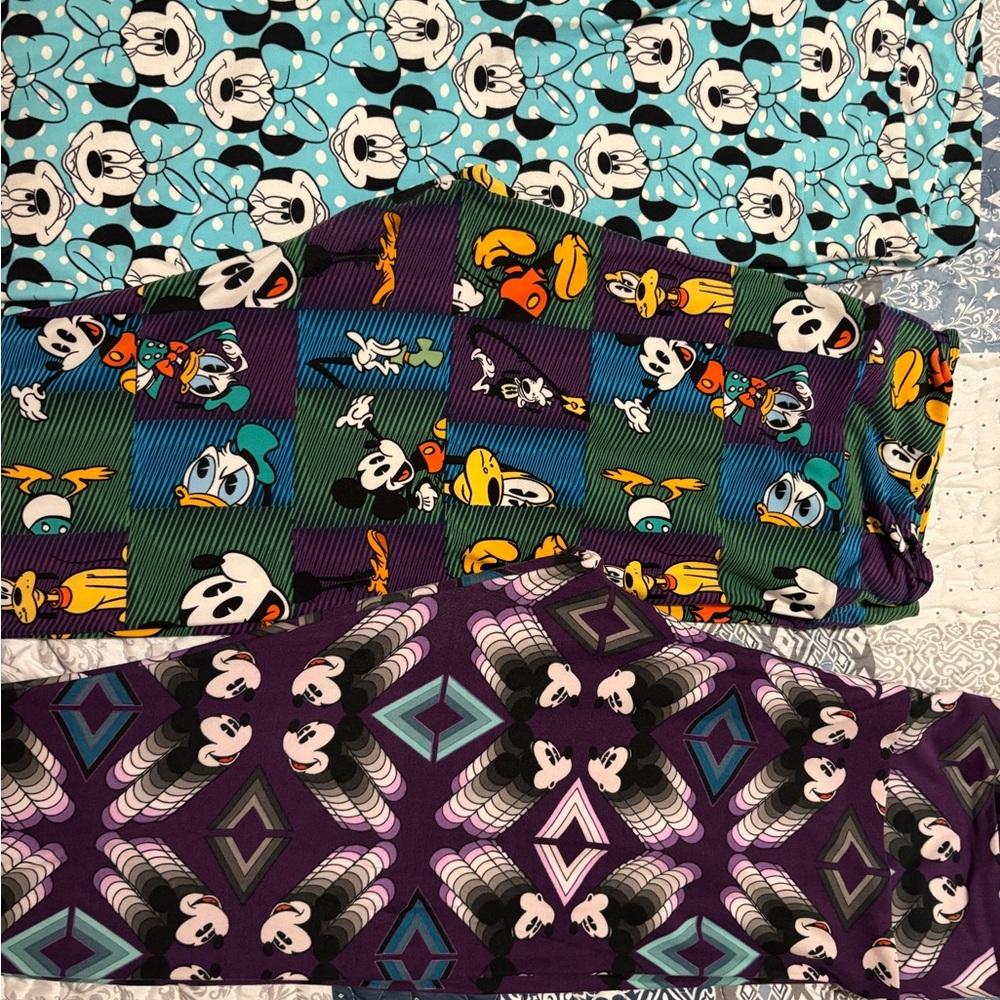 LuLaRoe tall and curvy Disney-themed leggings